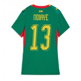 Dámské fotbalový oblečení Senegal Iliman Ndiaye #13 Venkovní košile MS 2026 Krátkým Rukávem